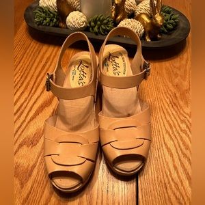 New Lotta from Stockholm peep toe clogs